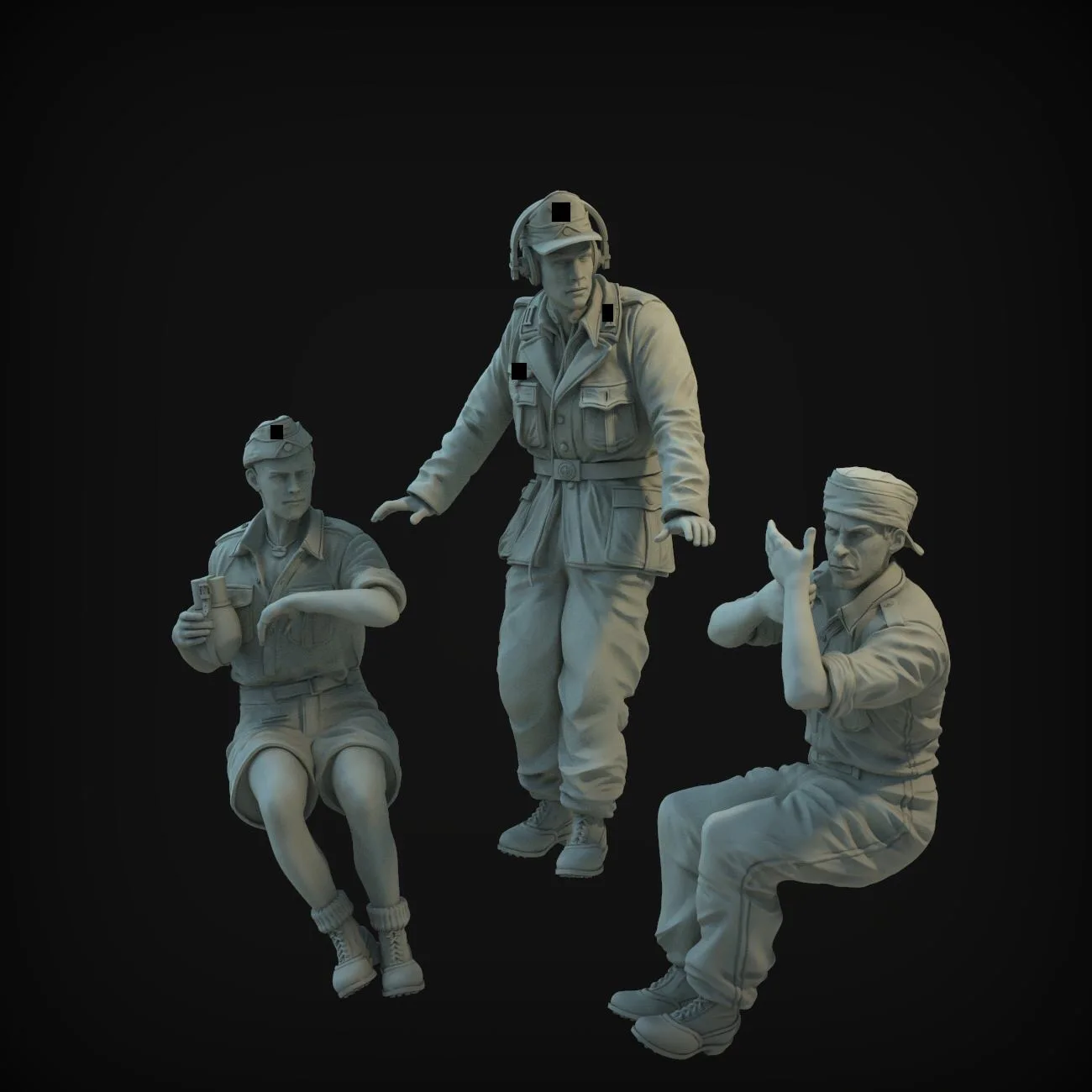 1/35 Resin Model Figure GK , Unassembled and unpainted kit