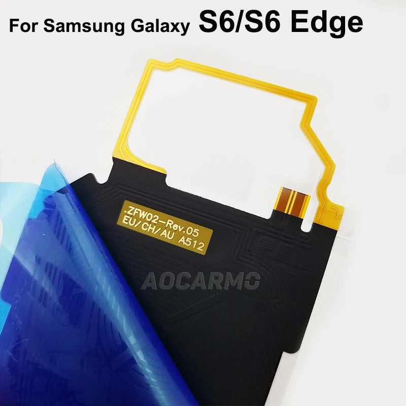 Aocarmo For Samsung Galaxy S6 Edge Charger Receiver MFC Wireless Charging Induction Coil NFC Module Flex Cable