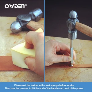 مجموعة أدوات ختم نمط OWDEN-Leather ، يد الفن DIY ، طوابع الختم ، معدن ، 9 قطع أفضل 6 آلات ختم أحذية للمبيعات - No3