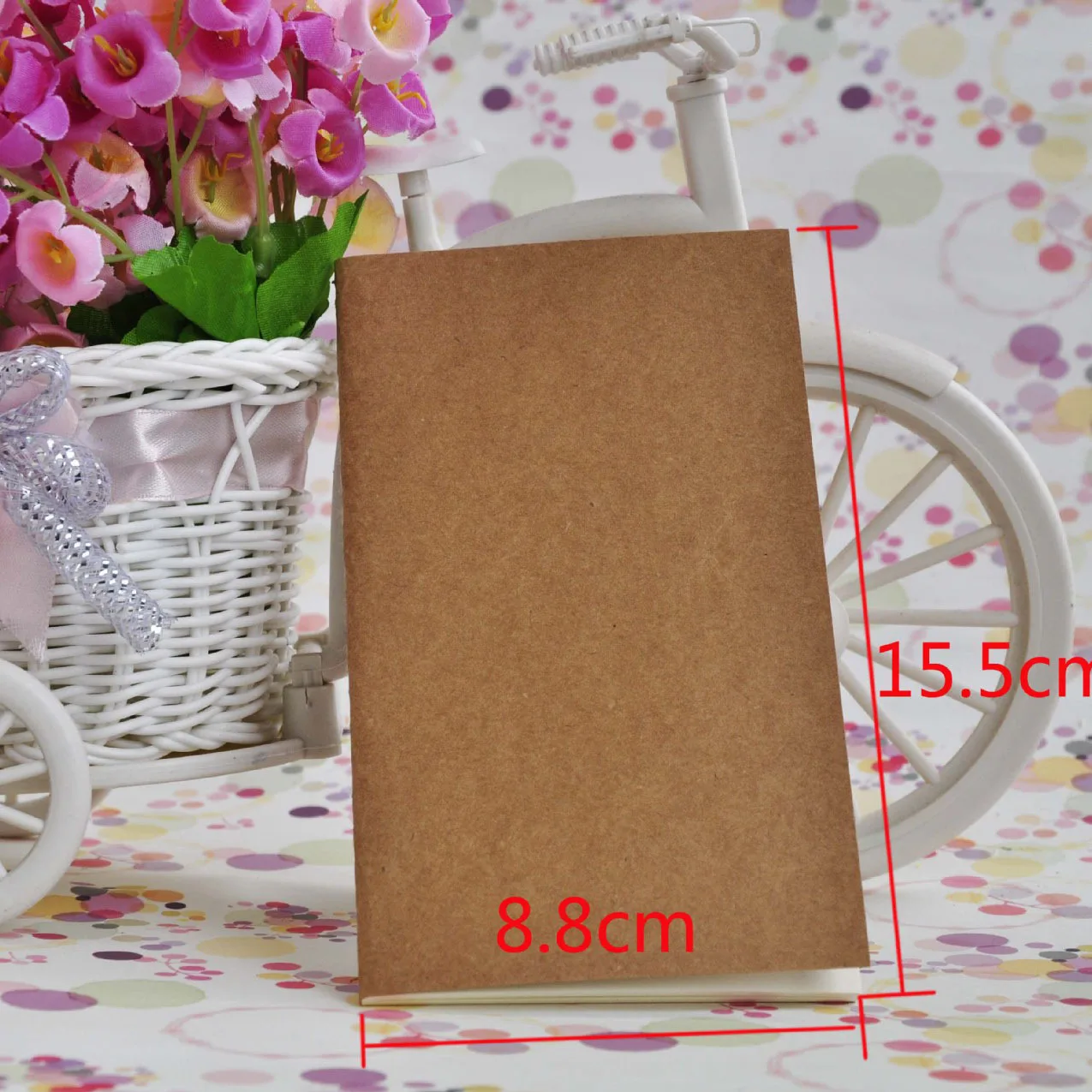 Mini Notebook portatile Kraft Cover 15.5x8.8cm 28 fogli agenda settimanale giornaliera blocco note Sketchbook in bianco pittura disegno Notebook