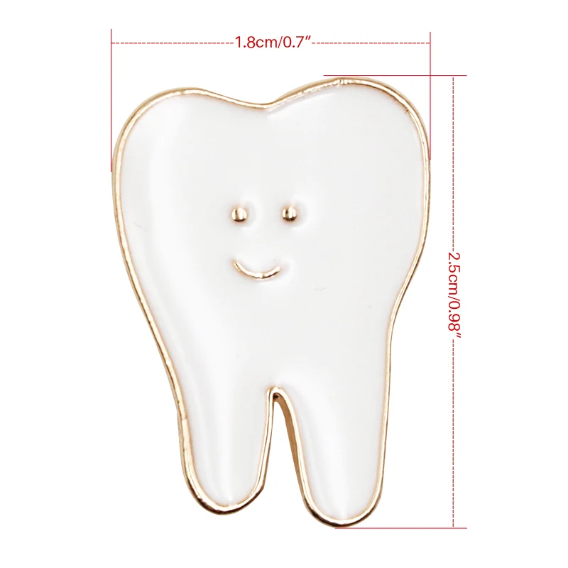 1pc/2 sztuk/5 sztuk dental kształt zębów prezent kształt zębów broszka dekoracji molowy odznaka dentysta higienistka Pin akcesoria ozdoby