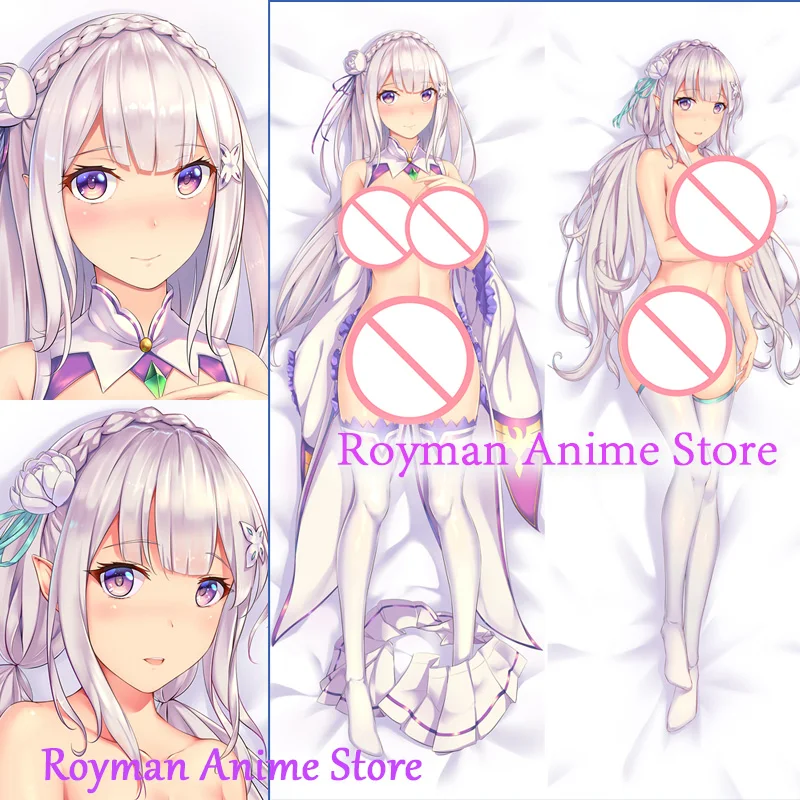 

Двусторонняя наволочка Dakimakura с принтом из аниме «Re:Zero»