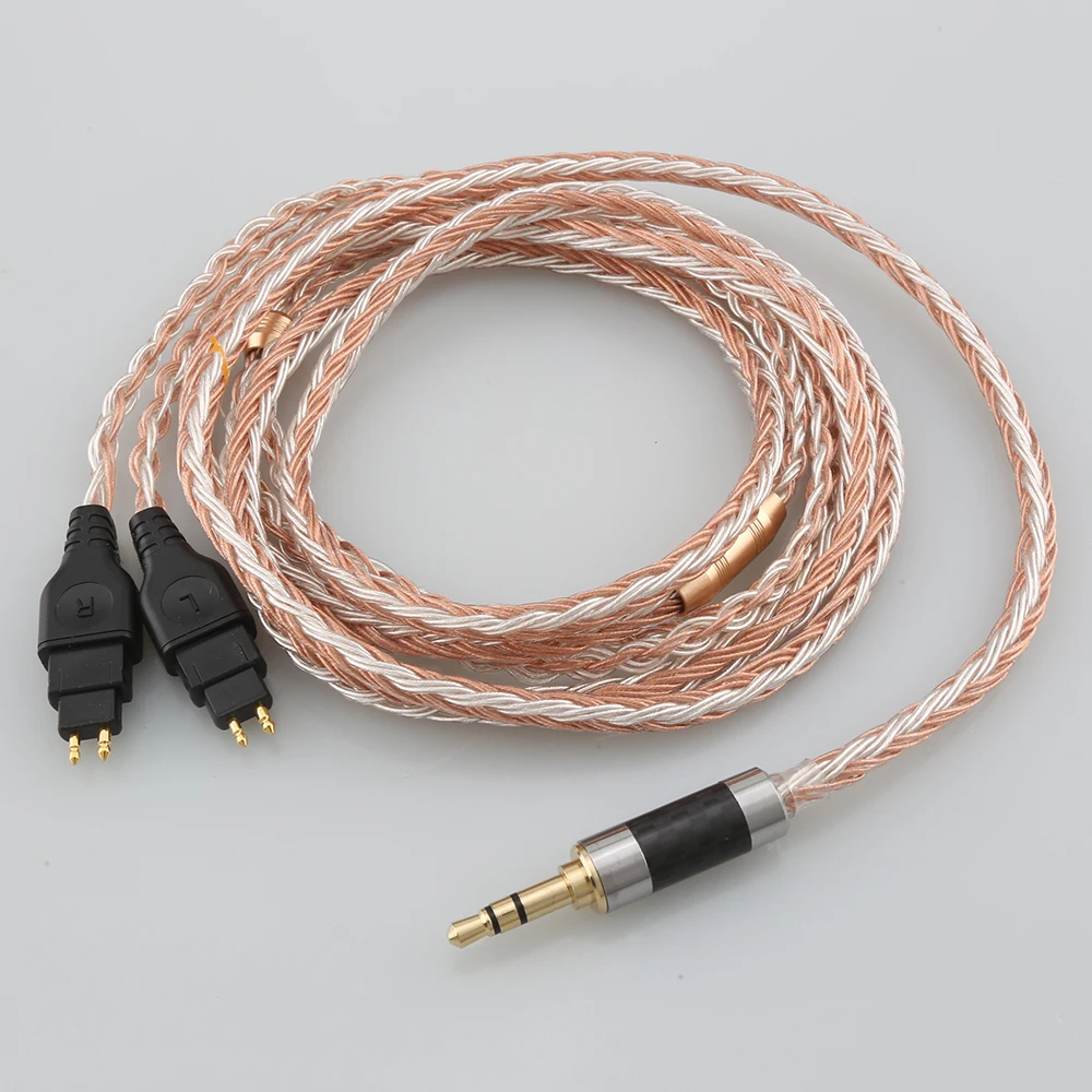 

3.5mm 4.4mm XLR 16 Cores OCC Silver Plated Mixed Headphone Cable For Sennheiser HD580 HD600 HD650 HDxxx HD660S HD58x HD6xx