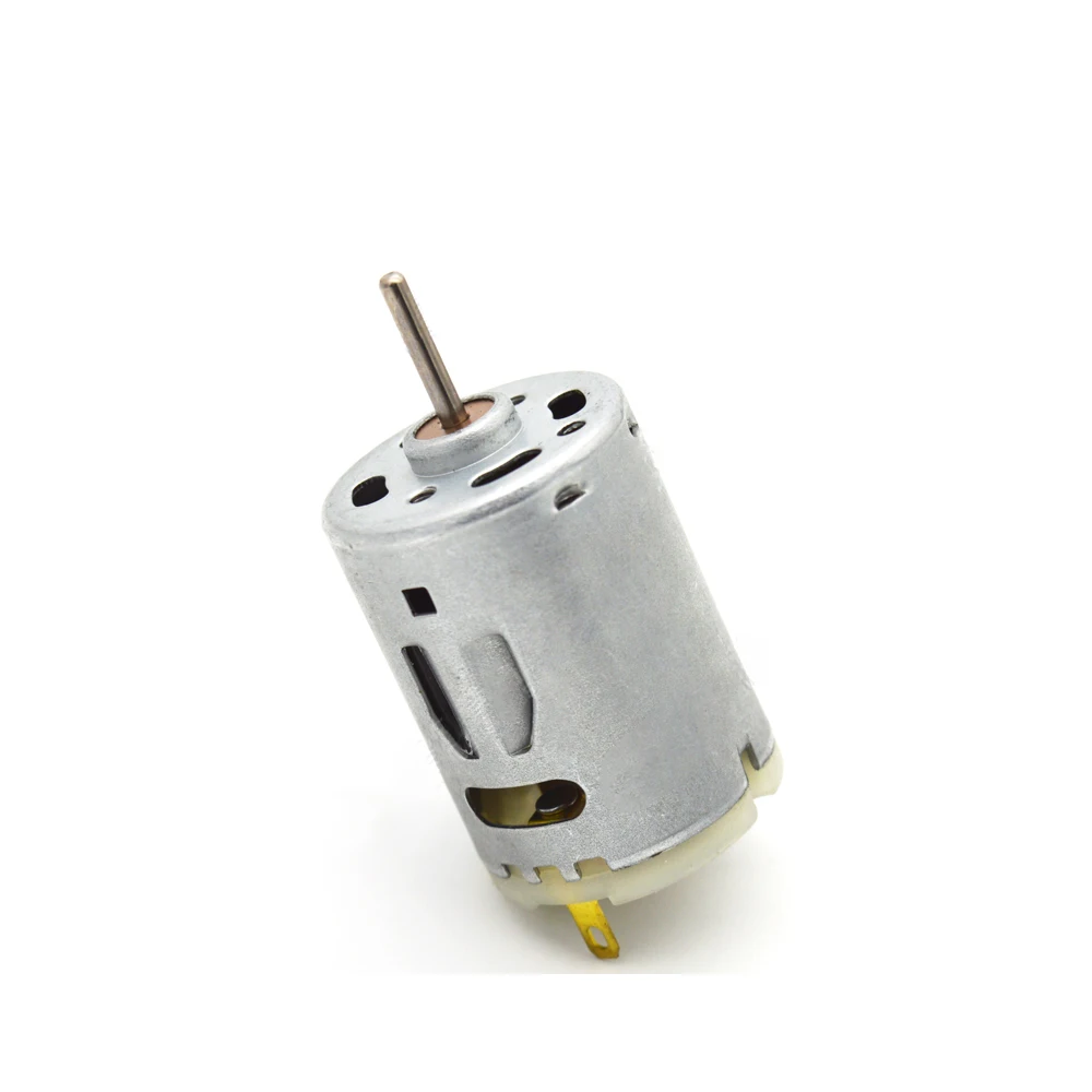 R385 Micro DC Motor 12V 10000RPM High Torque Hair Dryer Hot Air Gun Mini 385 Eletric Motor 16.5mm Shaft