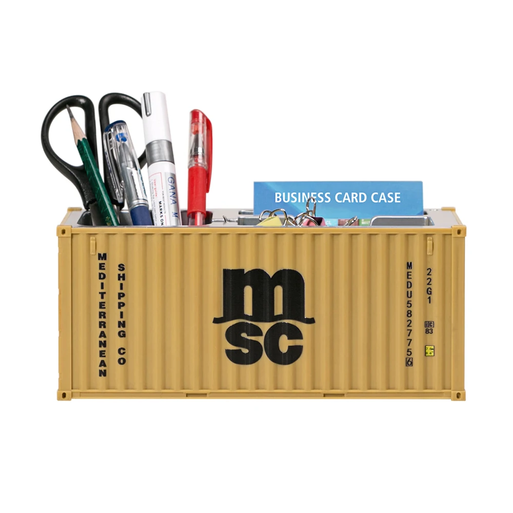 Simulation Shipping Container Model 20ft Mini Toys Logistics Container MultiFunction Pen Holder Office Must be Gift Custom LOGO