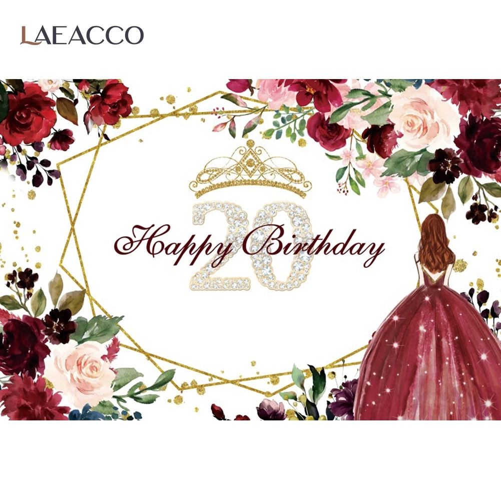 誕生日の写真の背景美しい花のプリンセスポートレートカスタム写真背景家族のパーティーの装飾写真スタジオ