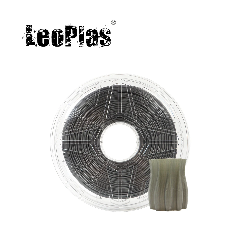 

LeoPlas Grey PETG Filament Gray 1.75mm 1kg For FDM 3D Printer Pen Consumables Printing Supplies Plastic Material