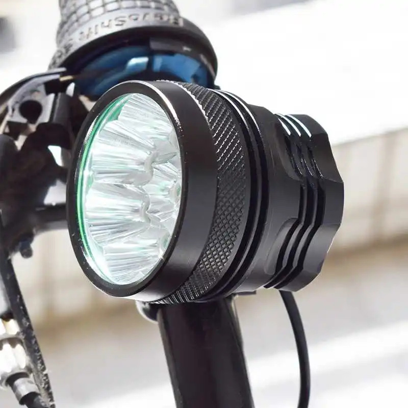 12000 Lumen 8* T6 LED Bicycle Light Bike Front Light MTB 3 Modes Cycling Riding Headlight Lamp + 8.4V 18650 Battery Pack