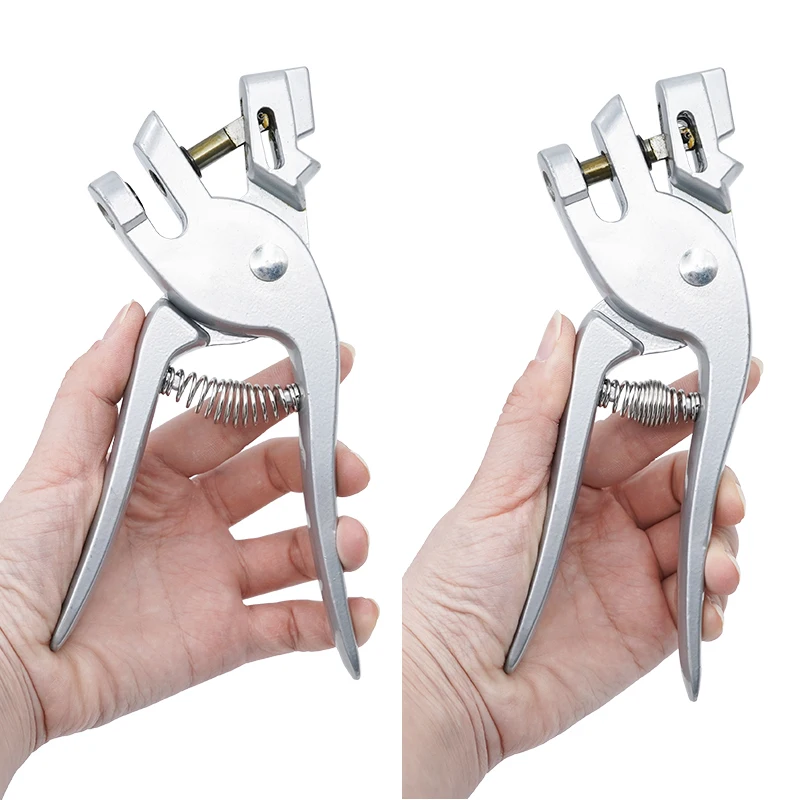 8 Mm Animal Ear Tags Puncher Plier Hole Clamps Cattle Sheep Pig Horse Animal Identification Stainless Steel Equipment Farm