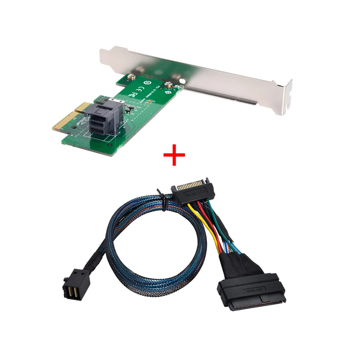 

Xiwai PCI-E 3.0 4.0 x4 to 36Pin SFF-8643 Card Adapter With SFF-8643 to U.2 U2 SFF-8639 NVME PCIe SSD Cable for Mainboard SSD