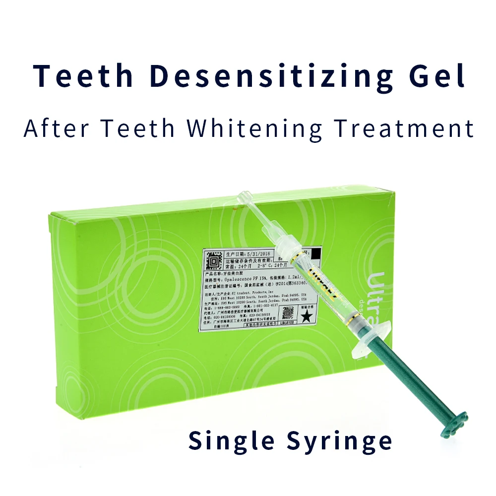 

Ultradent Opalescence Teeth Whitening Desensitizing Gel Professional Tooth Desensitizer Sensitivity One Syringe UltraEZ Dental