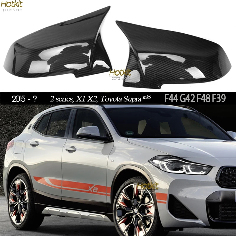 

Carbon Fiber Replacement Door Mirror Cap Covers for BMW 2 Series F44 GC G42 Coupe X1 F48 X2 F39 for Toyota Supra J29/DB MK5