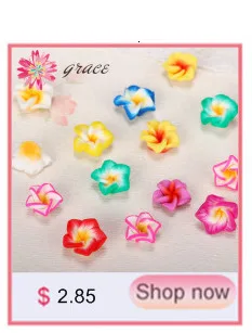 50 teile/los 15mm Bunte Nette Polymerclay Flatback Rose Blume Perlen Gemischt Für Diy Handwerk Schmuck Zeug Dekoration Zubehör – Detail 4