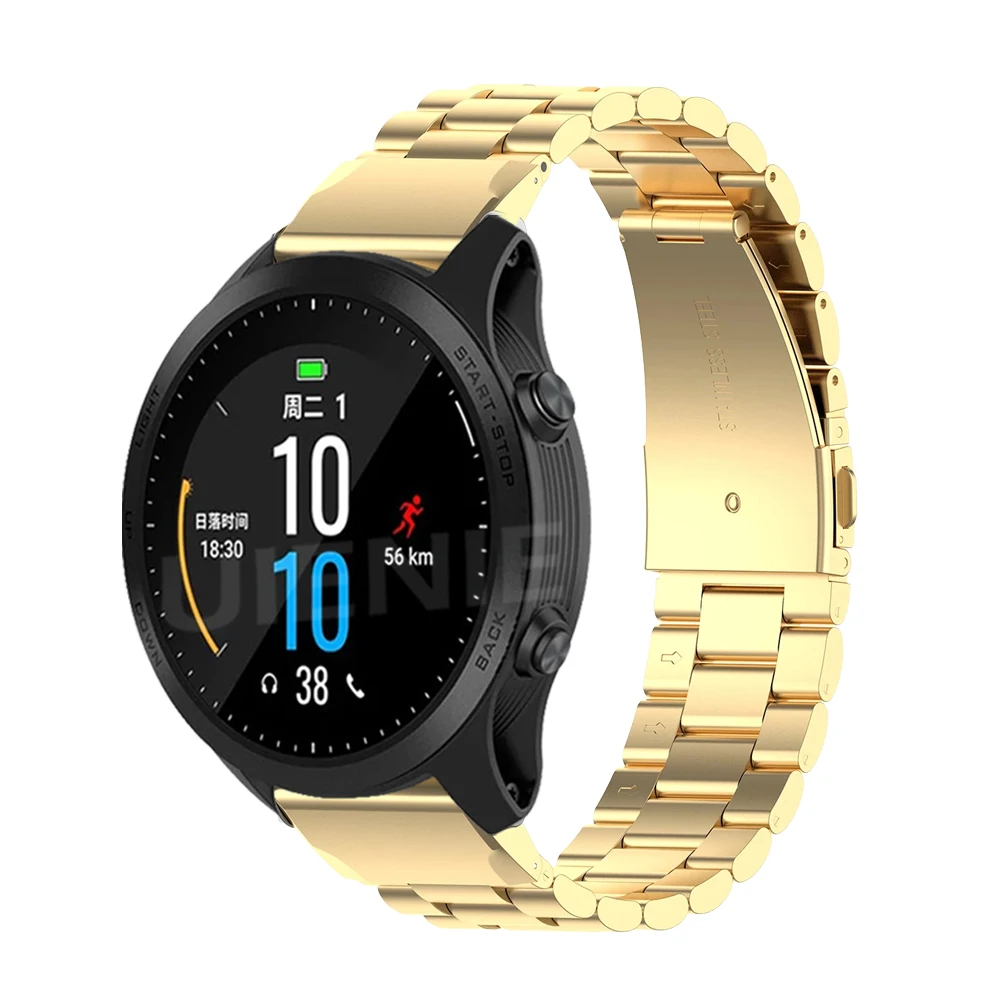 26 22 20มม.สำหรับ Garmin Fenix 5 5X 5S Plus 6 6S 6X Pro 3 3HR สร้อยข้อมือสแตนเลสสตีลสายรัดข้อมือ
