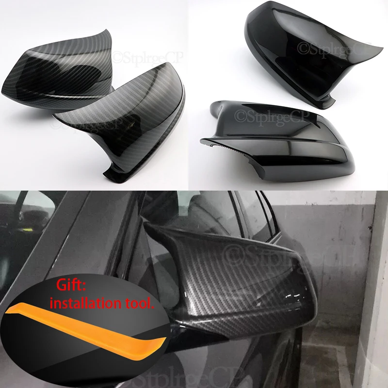 Mirror Covers Fit for Bmw 5 Series F10 F11 F18 Pre-Lci 10 - 13 Mirror Caps Replacement Side Mirror Caps Rear Door Wing Rear-View