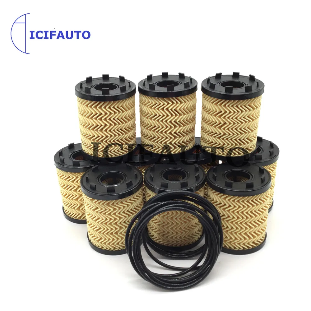 10X Engine Oil Filter 68102241AA 93177787 16511-85E00 For Jeep Renegde Dodge Dart Fiat 500 500L 4Cyl 1.4L 2012 2013 2014 2015