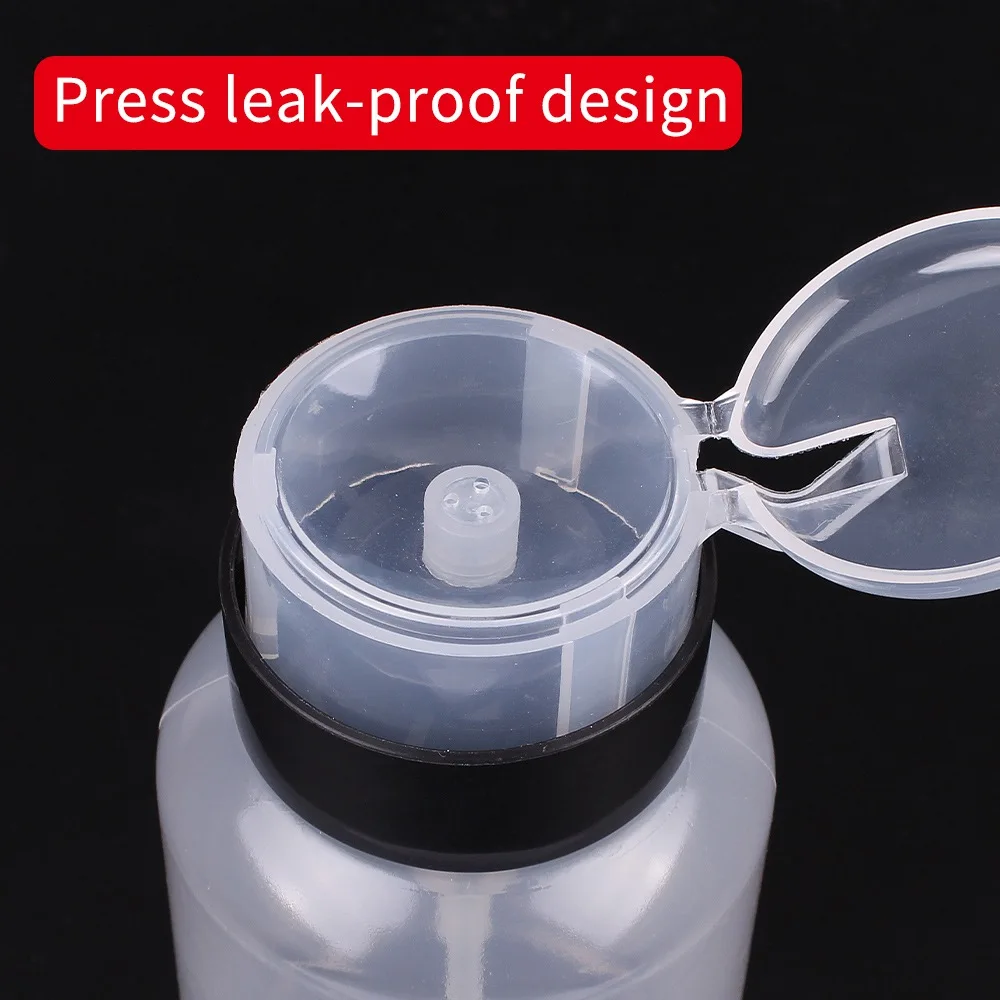 LUXIANZI 200ml Press-on Plastic Alcohol Bottle With Lock Storage Cleaner Soldering Paste Flux Press For Phone PC Tablet Repair