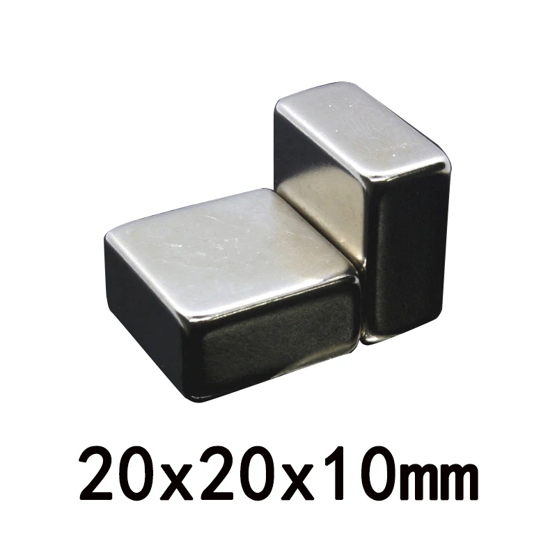 1/2/3/5/10/20pcs 20x20x10 mm vyhledávat quadrate magnetem 20mm*20mm stong magnety 20x20x10mm sytý neodym magnetický 20*20*10