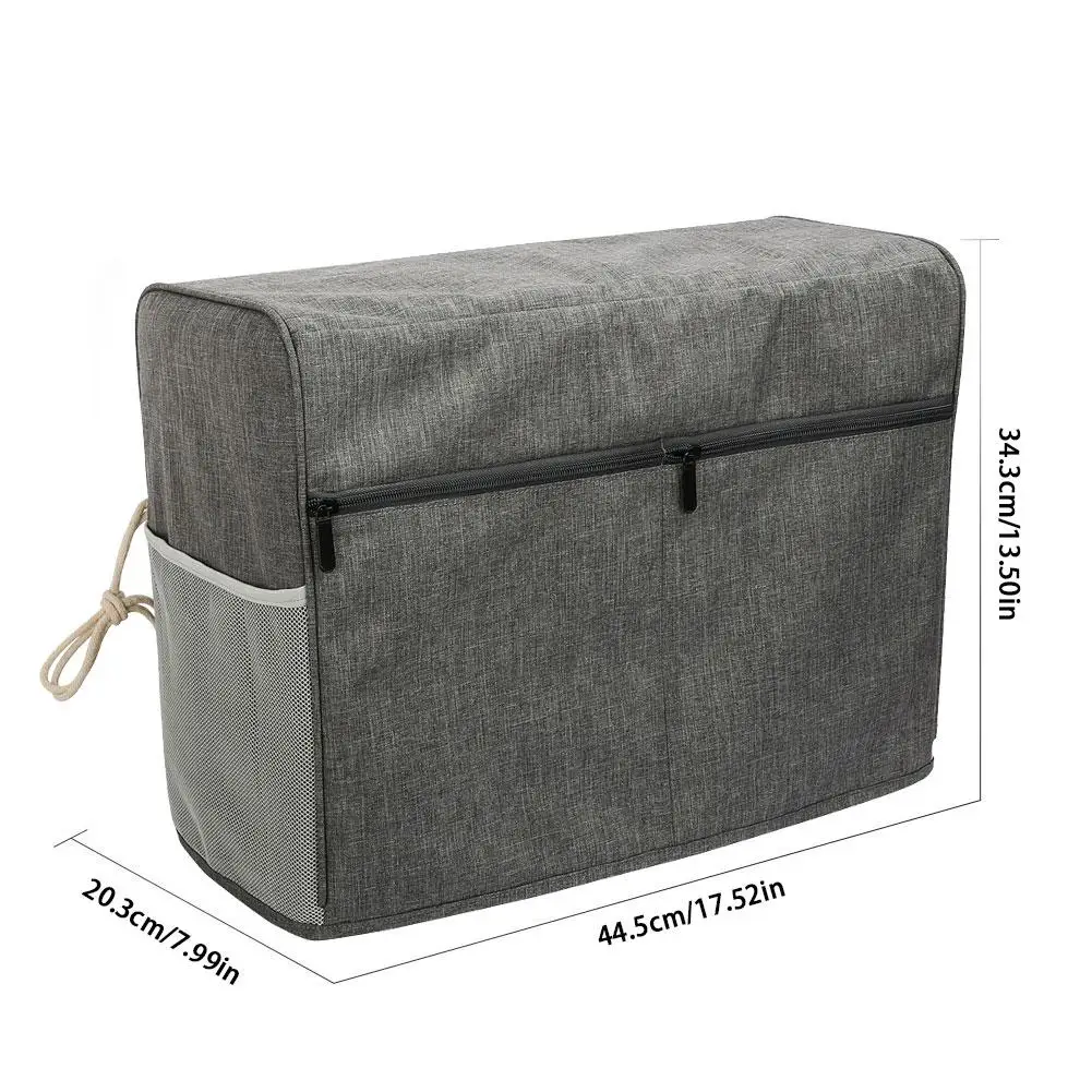 Sewing Machine Cover Dust Protective Cover Cloth Storage Bag With Pockets For Sewing Machine And Accessories