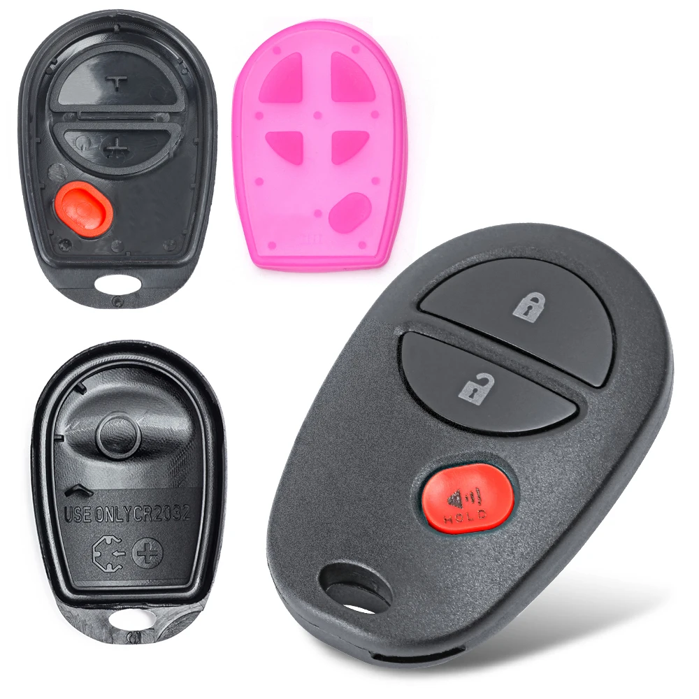 DIYKEY Keyless Entry Remote Car Key With 3 Button FOB for Toyota Tundra 2007 2008 2009 2010 2011 2012 FCC: GQ43VT20T