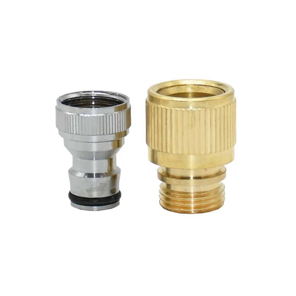 1/2 3/4 inch Thread Brass Garden Hose Quick Connector Water Tap Adaptor Car Wash Water Gun Fast Joints Fittings