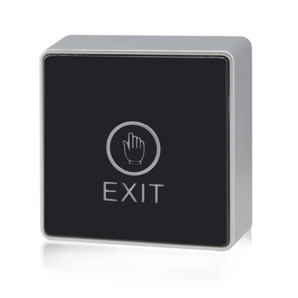 86*86mm Backlight Push Touch Exit Button Infrared Contactless Door Release Switch for access Control System With LED Indicator