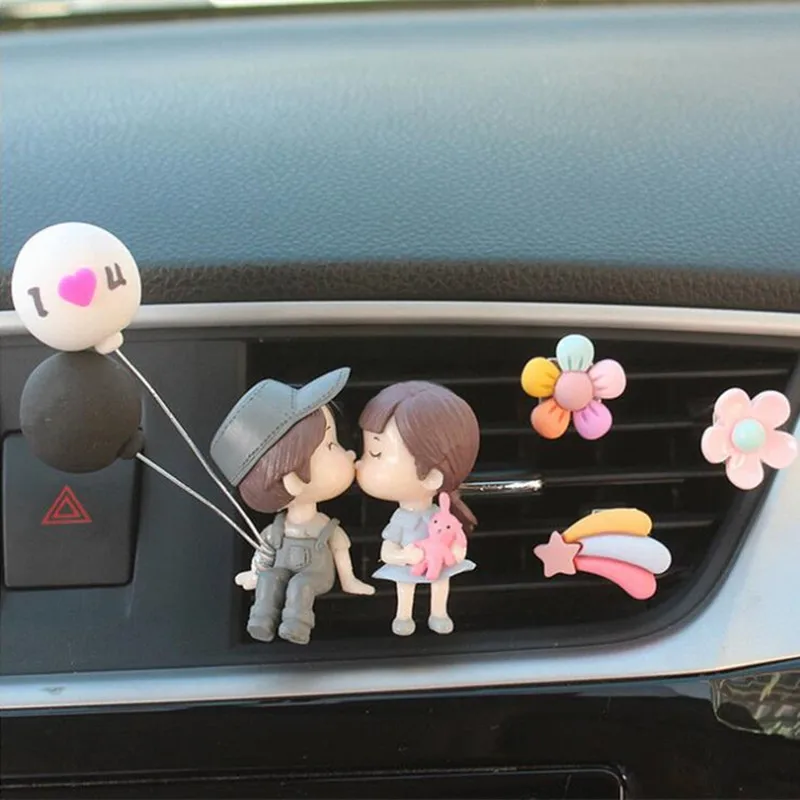 

Fashion Cute Balloon Love Couple Car Air Conditioning Aroma Clip Perfume Air Outlet Freshener Ornament