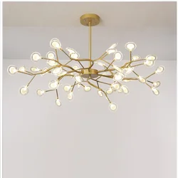 Moderna lucciola LED lampadario luce elegante ramo di un albero lampada decorativa Firefly soffitto sospensione illuminazione appesa