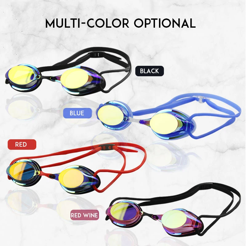 Professional Competition Swimming Goggles Anti-Fog Coating Waterproof Anti-Ultraviolet Silicone Diving Protective Glasses