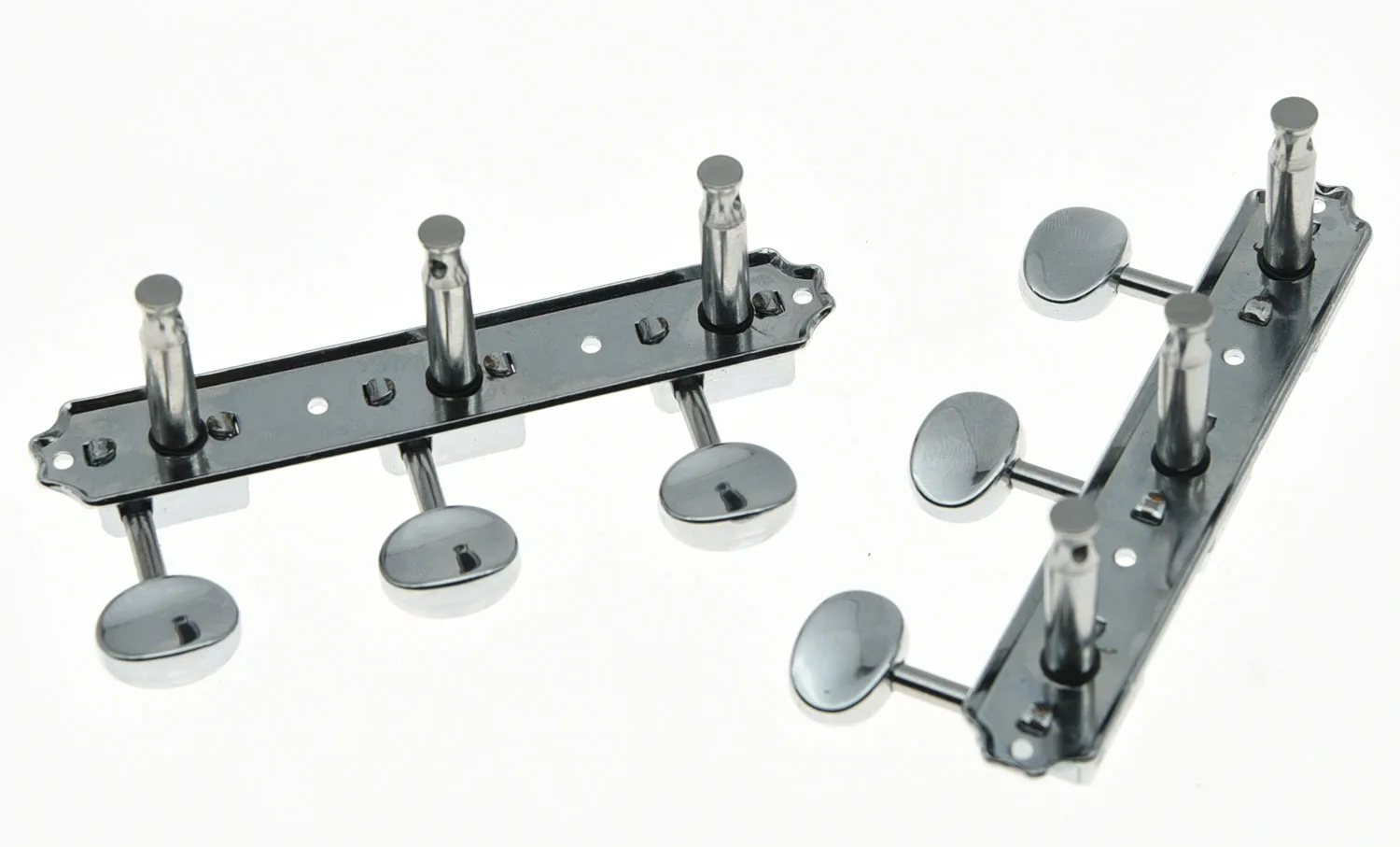 KAISH Chrome/Nickel Vintage 3 on a Plate 3x3 Guitar Tuning Keys Tuners for LP SG JR