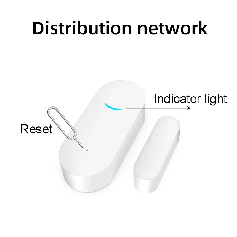 Tuya Smart Life WiFi Door Sensor,WIFI Windows Sensor,Door Open Close Security Detector,Alexa Google Home Voice Remote Control