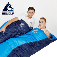 Hewolf Outdoor Sleeping Bag Adult Thickened Letter Seal Couple Camping Room Lunch Break Spring Autumn Summer Ultra-light Spliced