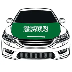 Kingdom of Saudi Arabia  National   Car Hood Cover flag,Engine Flag,100% spandex,