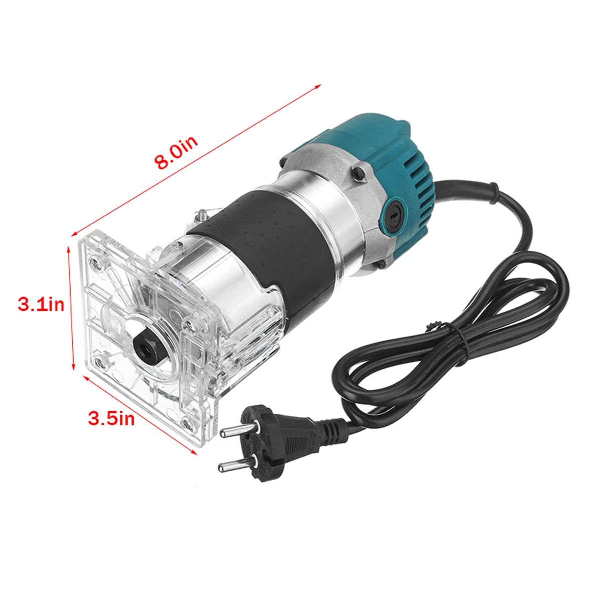 3000W Wood Electric Trimmer 35000Rpm 220V Wood Laminate Palm Router Electric Hand Trimmer Edge Joiners Woodworking Tool AU Plug