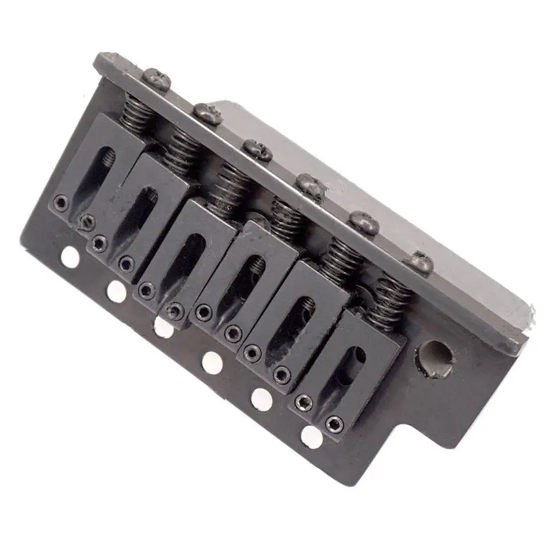 EIN Satz Linkshänder E-Gitarre Brücke Sattel Einzelne Tremolo Brücke System Verdickte Basis Gitarre Zubehör Teile – Detail 7