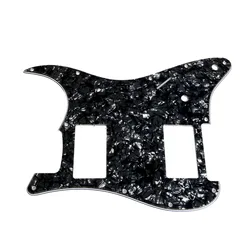 3Ply Black Pearl Guitar Pickguard For Stratocaster Fender . 2 HH Humbucker