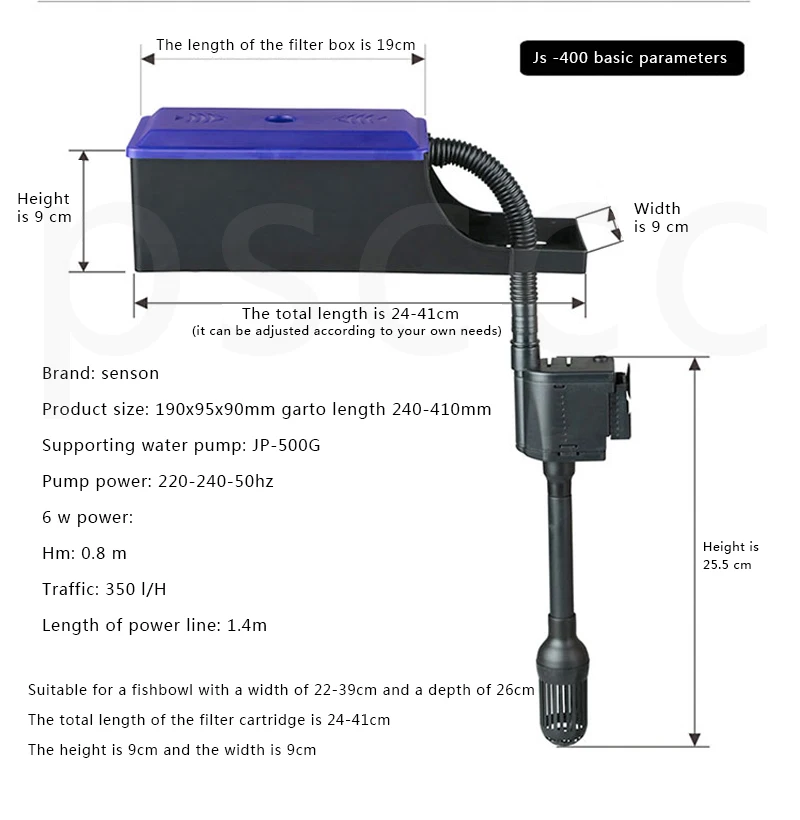 Fish tank aquarium three-in-one filter box upper filter tank fish tank top water purifier circulating water pump water purifier - AliExpress 15 Fish tank aquarium three-in-one filter box upper filter tank fish tank top water purifier circulating water pump water purifier - AliExpress 15