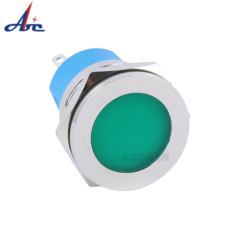 

16/19/22mm Panel Mounting LED Pilot Light Metal Indicator Lamp 3V 6V 12V 24V 220V Red Green Yelllow White