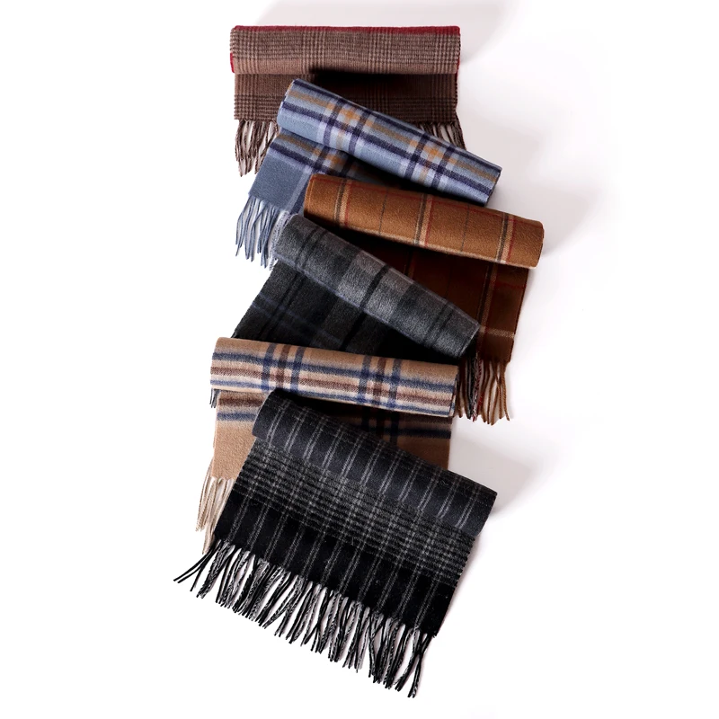 2022 winter men plaid scarf wool cashmere scarves for women echarpe foulard femme long wool pashmina sjaal shawls business scarf