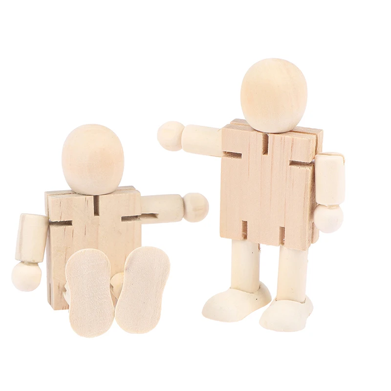 1PC Wooden Manikin Man Figures Model Painting Artist Drawing Sketch Mannequin DIY 7*3.5*11cm