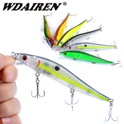 1Pcs Minnow Fishing Lures 115mm 13.5g Crankbait Wobblers 3D Eyes Perch Artificial Hard Baits Pike Carp Swimbait Pesca Tackle