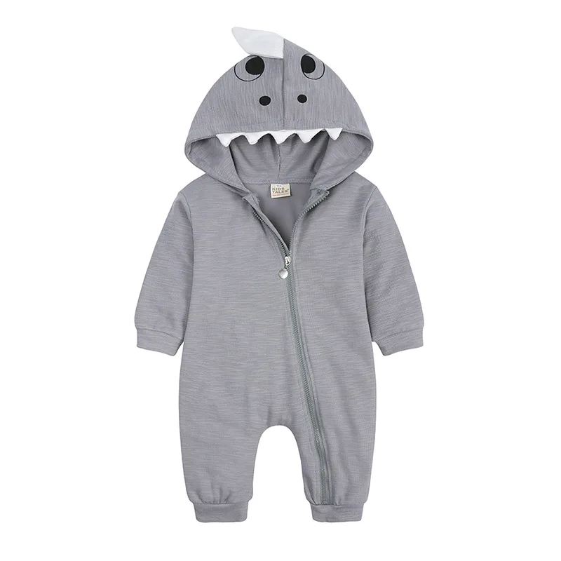 Tenue de requin personnalisée, nom personnalisé, barboteuse pour bébé, animaux amusants, cadeau d'anniversaire pour bébé