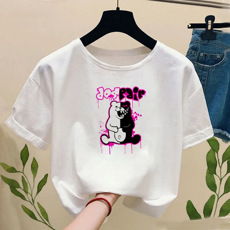 Janpan Anime Kokichi Oma T-shirt with Print Women Fashion Truth and Lies Game Funny Graphic Tee Shirt Casual Short Sleeve Tops