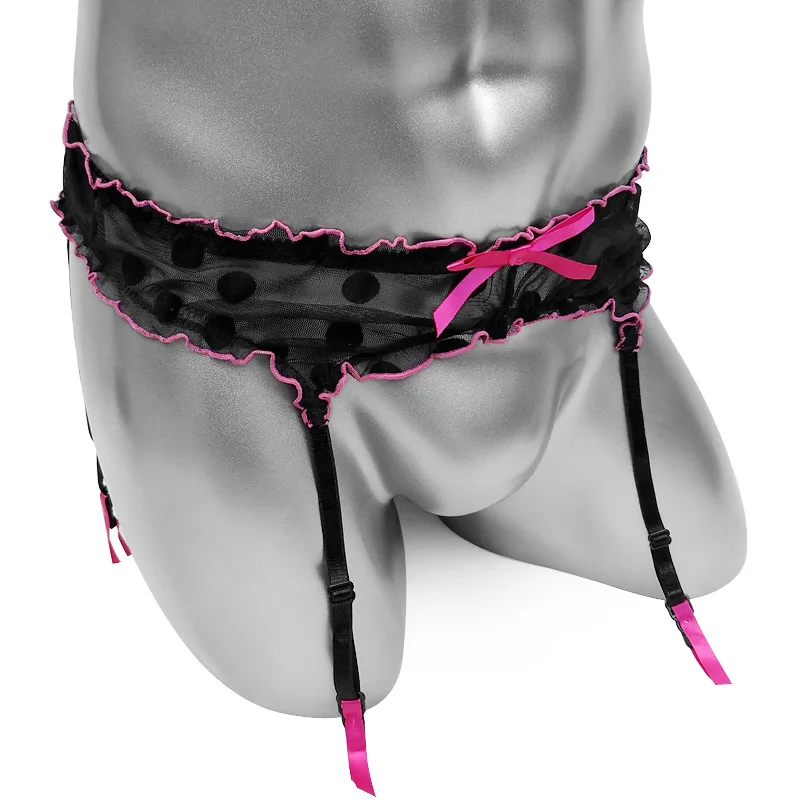 سيسي الدانتيل الرباط حزام بوكا نقطة مثير خمر عالية الخصر مثير ملابس داخلية للرجال الأربطة شبكة الملابس الداخلية تخزين الحمالات الحمالات
