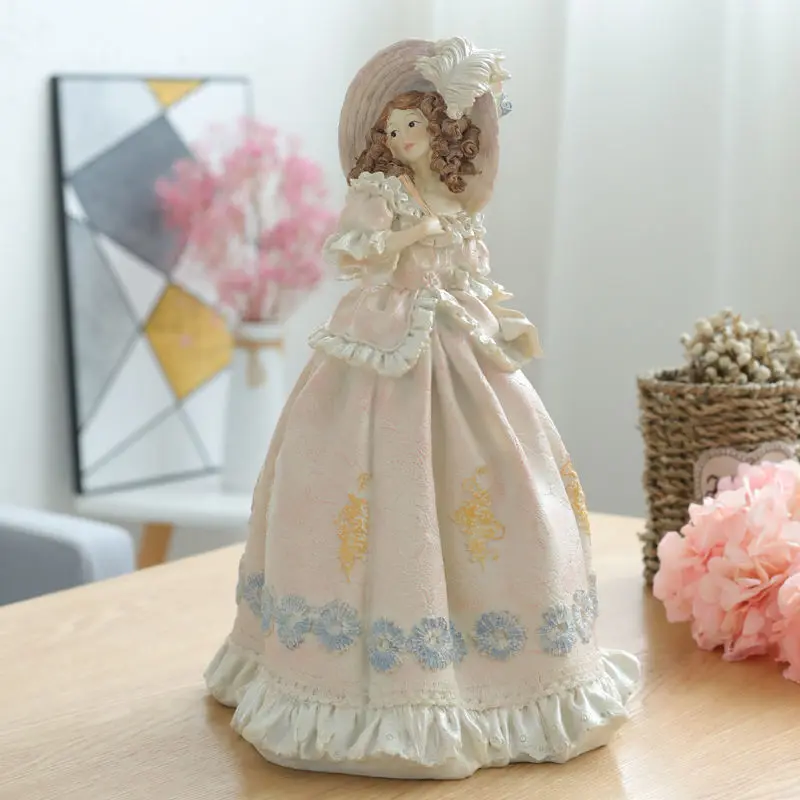 Victoria Girl Ornament Furnishing Articles Cafe Sitting Room Porch European-Style Home Decoration Bar Girlfriend Birthday Gift