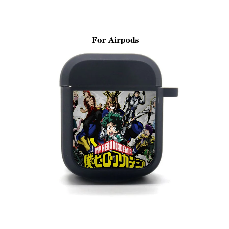 Anime My Hero Academia AirPods case Cover Apple AirPods Earphone bag Soft Silicone Bluetooth Protective Earphone Case