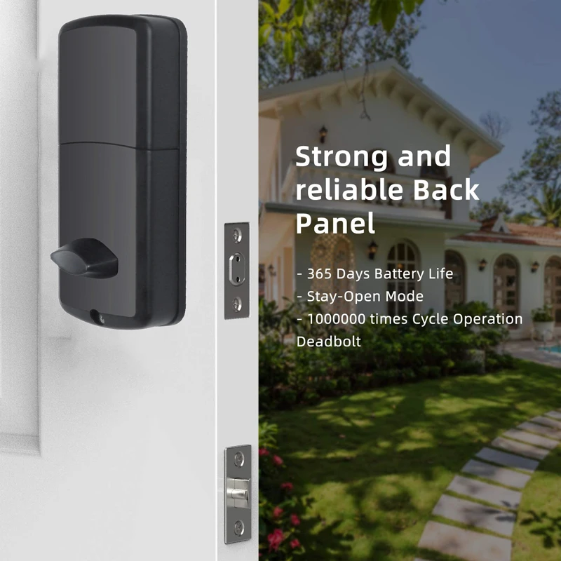 New electronic smart digital biometric fingerprint door lock with TTlock remote/Rfid card/password/key unlocking