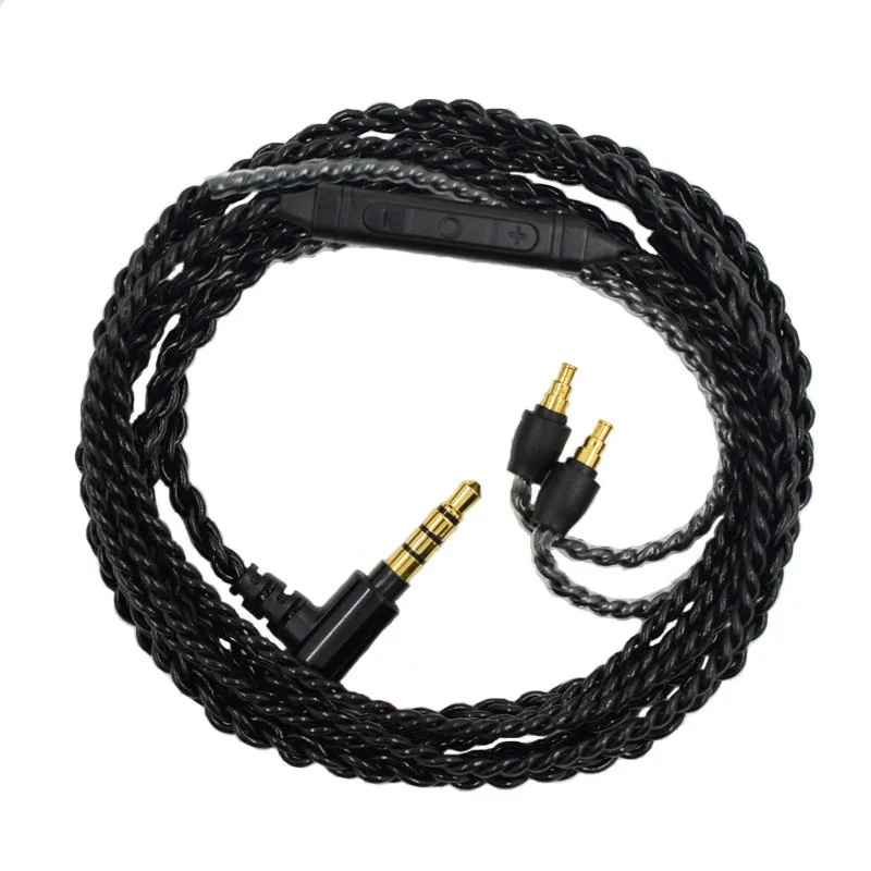 Replacement Audio Cable For Sennheiser IE40 PRO Headphones Upgrade Silver Plated Cord Wire Microphone Volume Control 23 AugT2