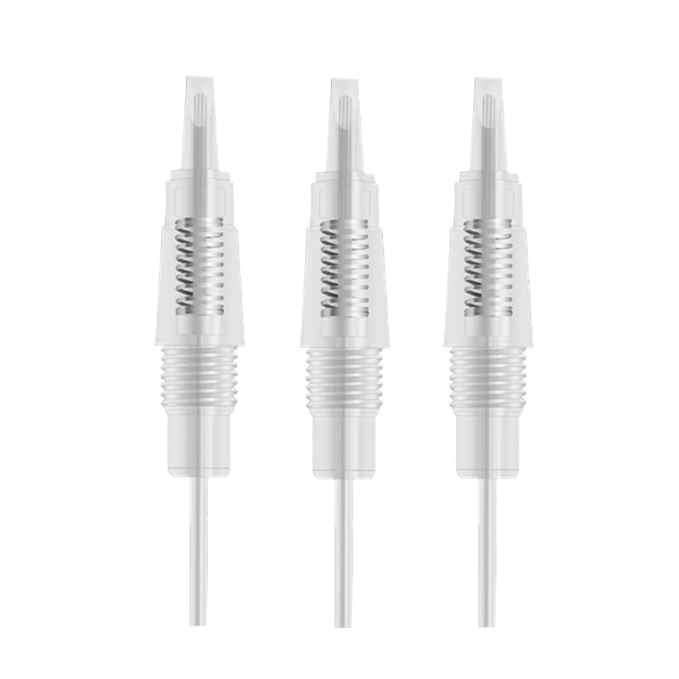 50pcs/lot Disposable 8mm Screw 9U Needles Cartridges For Permanent Microblading Microneedling Tattoo Makeup Cartridge Needles