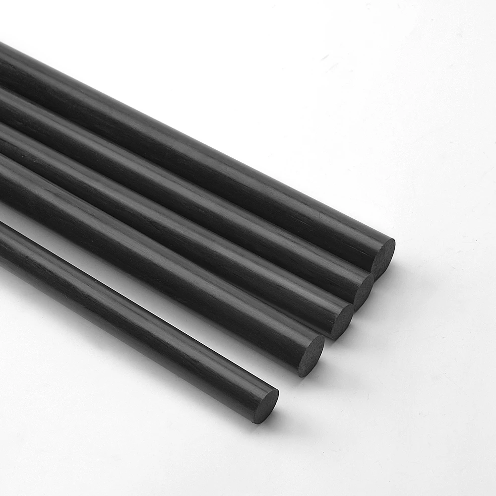 2PCS Length 500mm OD 1 2 3 4 5 6 7 8 9 10 11 12 13 14mm carbon fiber bar Kite carbon pipe Carbon rod